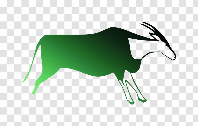 Cattle Deer Goat Illustration Clip Art - Green - Horn Transparent PNG