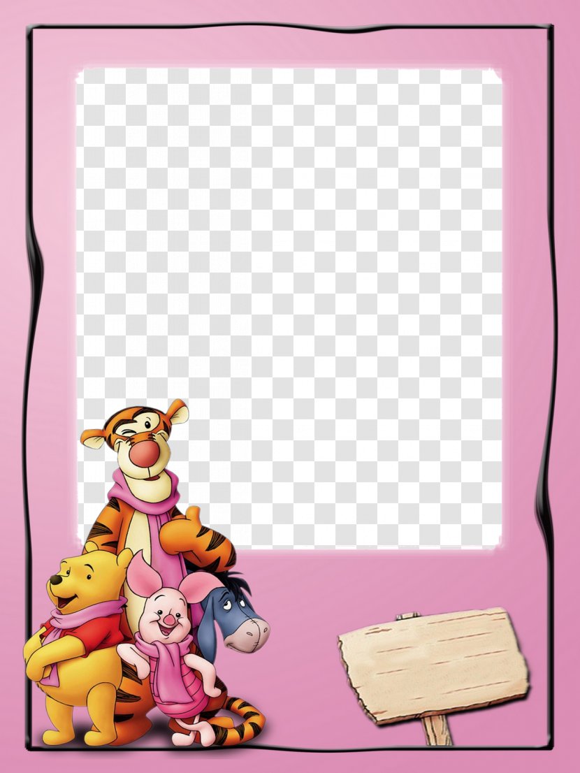 Winnie The Pooh Eeyore Piglet Tigger Picture Frames - Flower Transparent PNG