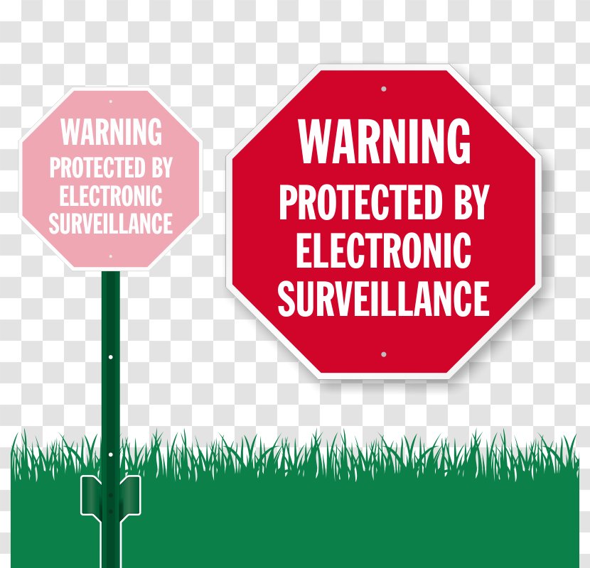 Security Alarms & Systems Closed-circuit Television Home Surveillance - Sign - Stakes House Transparent PNG