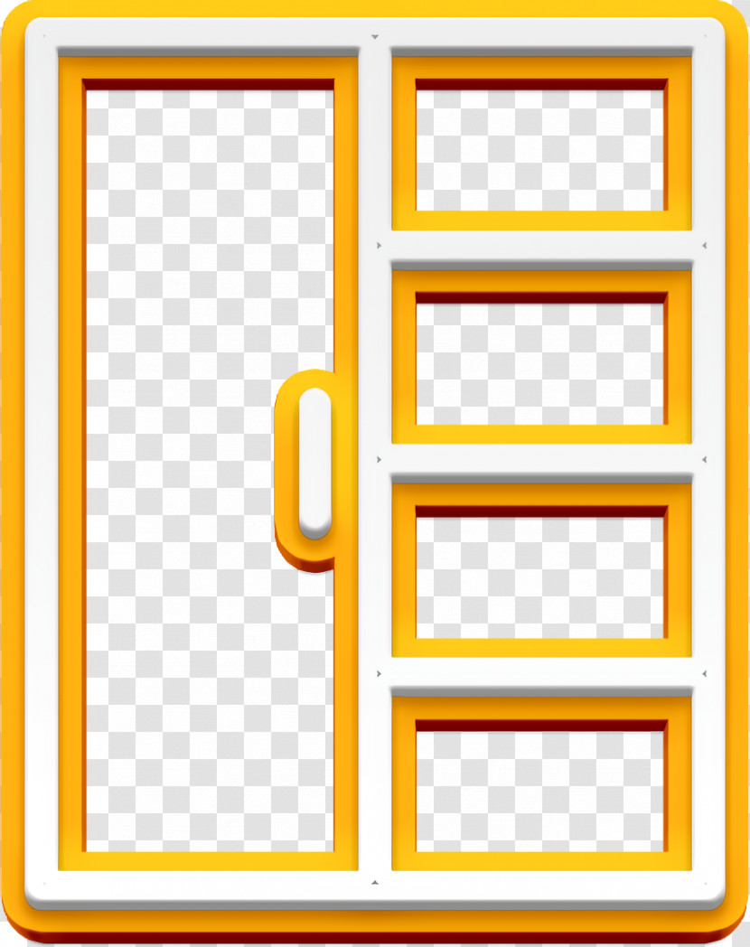 Cupboard Icon Linear Household Elements Icon Transparent PNG