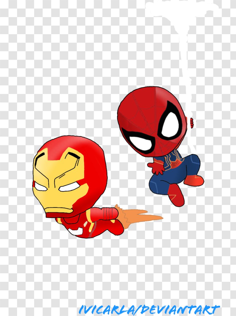 Spider-Man Iron Man Bucky Barnes Captain America Drawing - Avengers Infinity War - Spiderman Transparent PNG