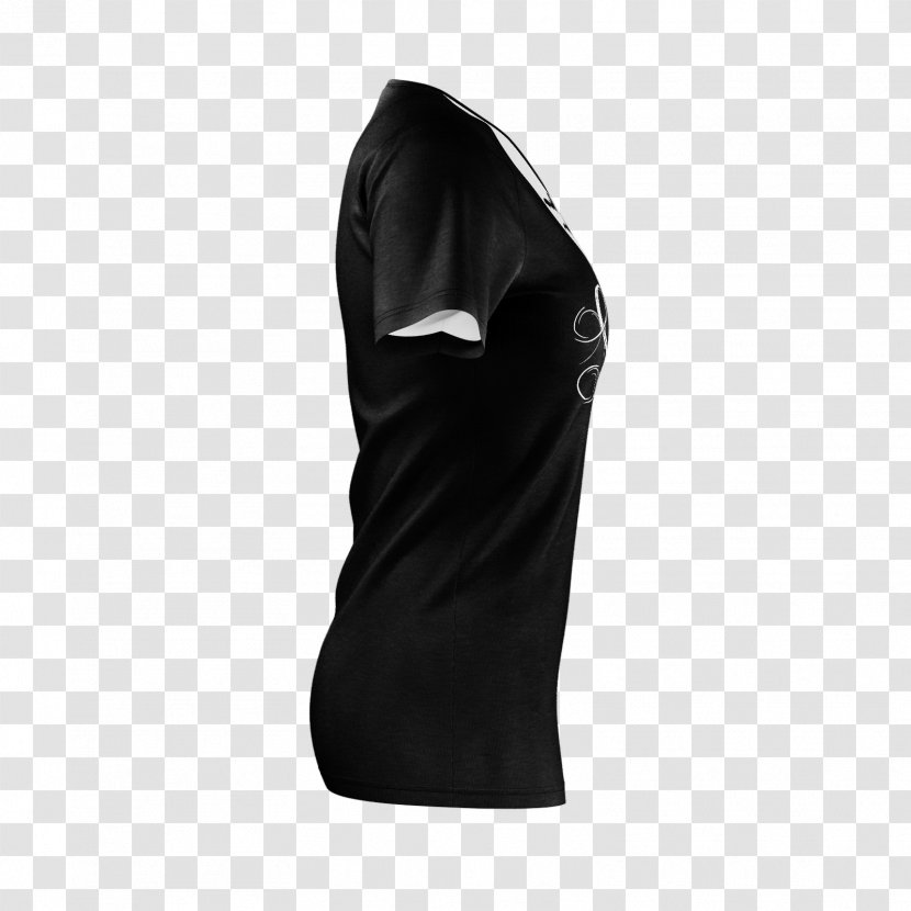 Shoulder Sleeve Black M - Tshirt Women Transparent PNG