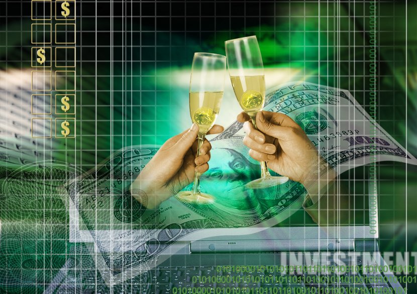 Download - Stock Market - Business Celebrating Dollar Transparent PNG