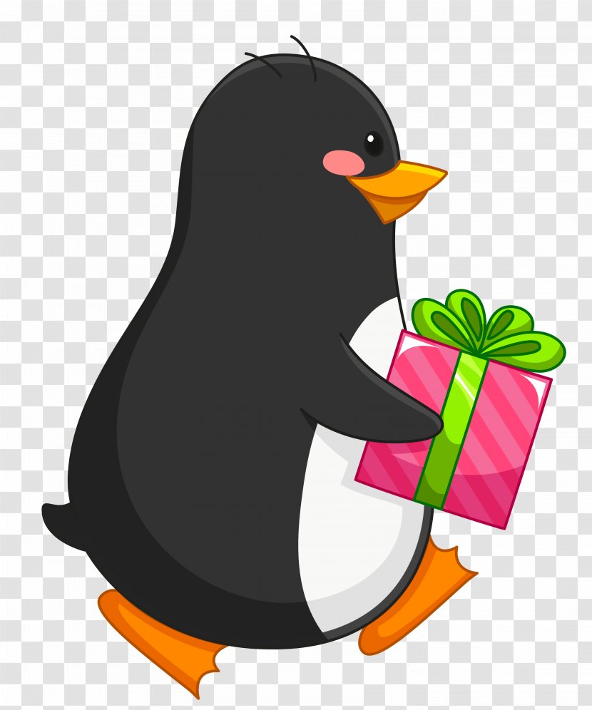 Penguin Gift Christmas Clip Art - Penguins Transparent PNG