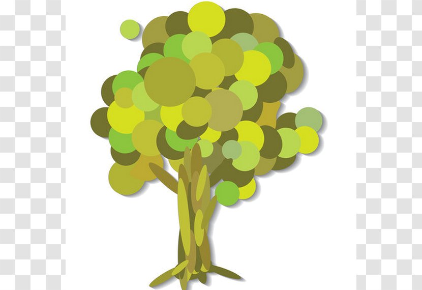 Tree Clip Art - Yellow Transparent PNG
