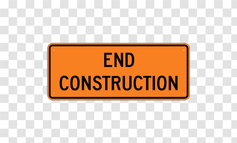 Roadworks Architectural Engineering Construction Site Safety Traffic Sign - Orange - Road Transparent PNG