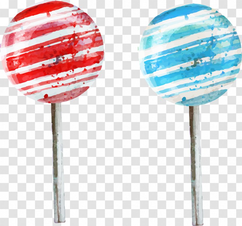 Lollipop Candy - Drawing - Hand-painted Cartoon Transparent PNG