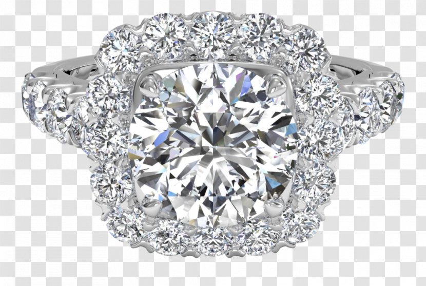 Engagement Ring Jewellery Ritani Diamond - Platinum Transparent PNG