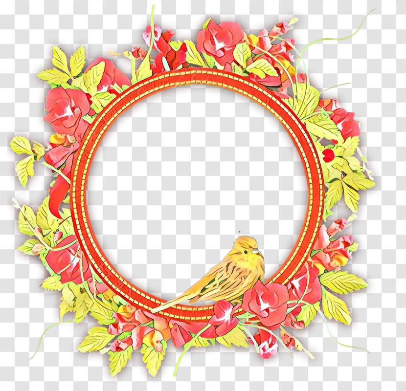 Floral Wreath Frame - Interior Design Picture Transparent PNG