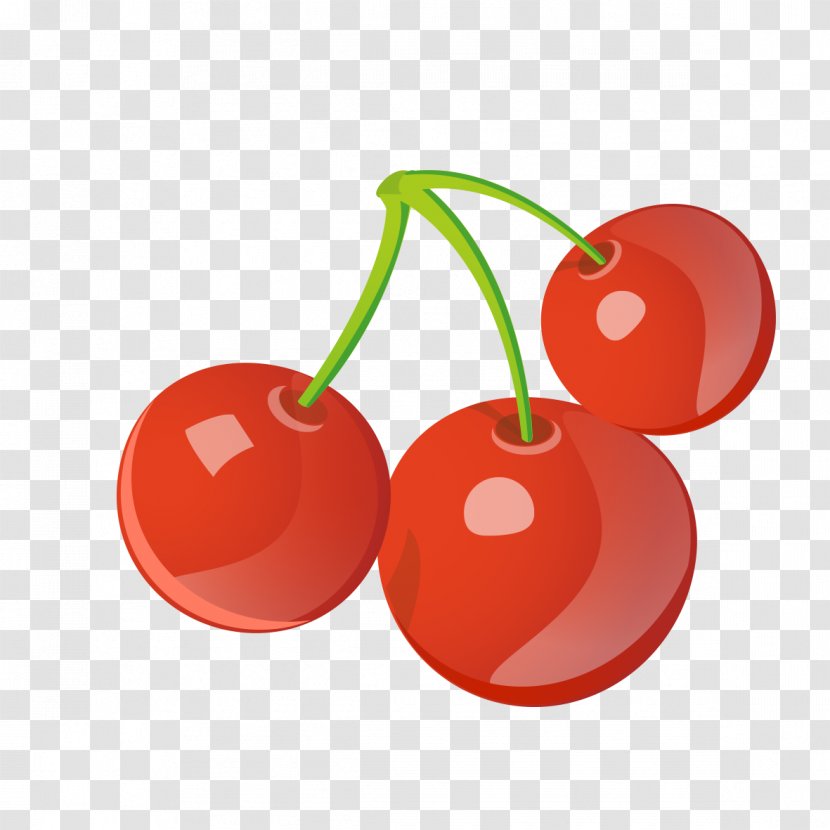 Fruit Cherry Food Tart Grape - Confectionery - Hand-painted Red Transparent PNG