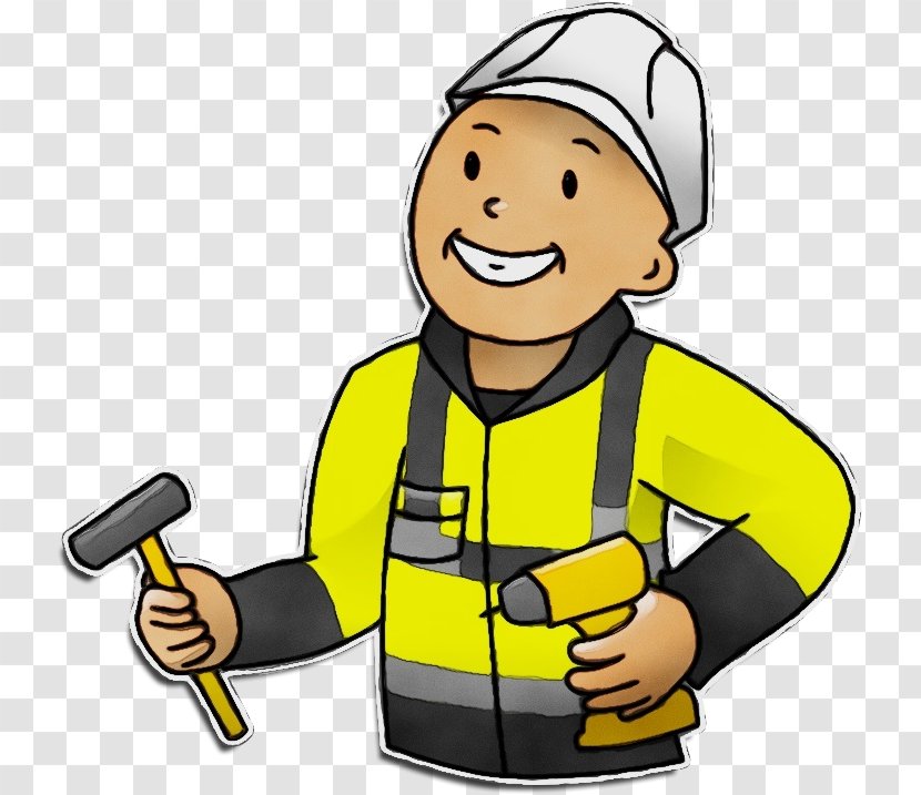 Watercolor Cartoon - Behavior - Smile Handyman Transparent PNG