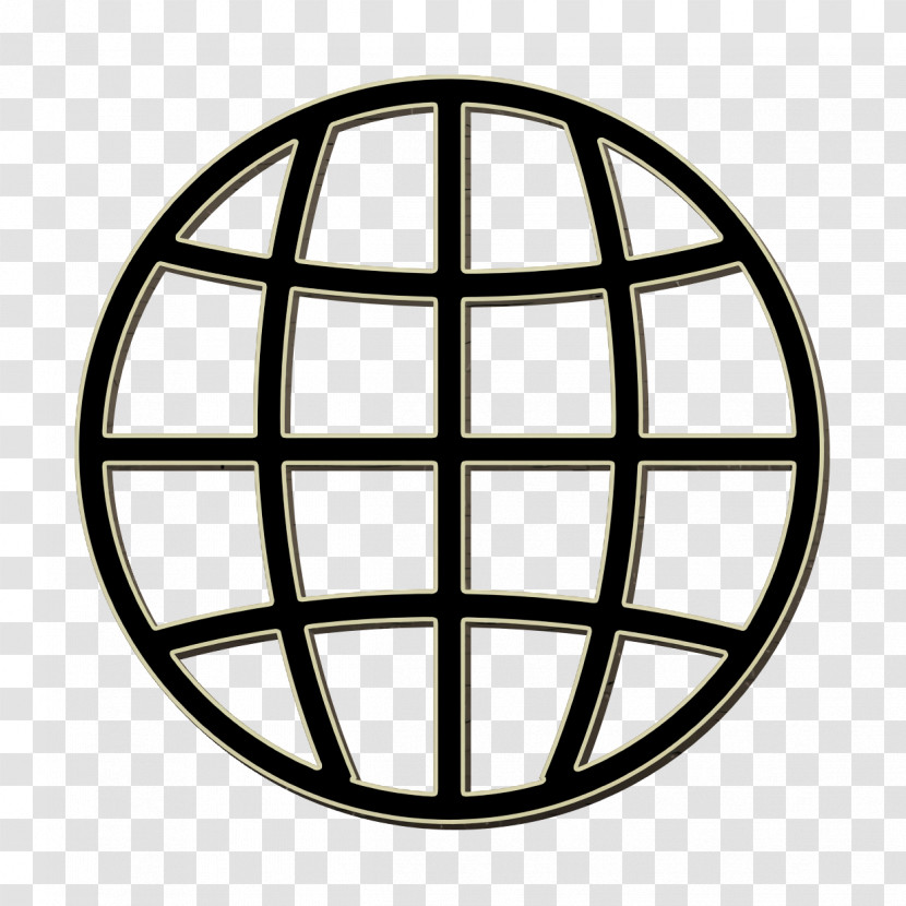 International Icon IOS7 Set Lined 1 Icon Globe Grid Icon Transparent PNG