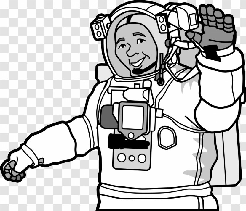 Astronaut Paper Worksheet Space Suit International Station - Cartoon Transparent PNG