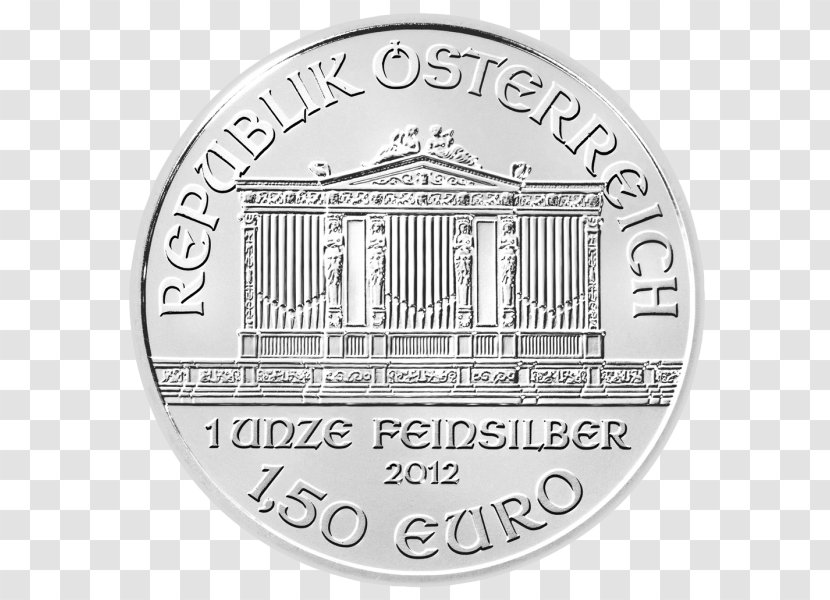 Austrian Silver Vienna Philharmonic Orchestra Platinum Coin - Brand - 1 Euro Transparent PNG