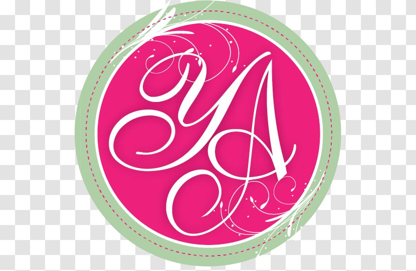 Pink Magenta Circle Logo Font - Wedding Design Transparent PNG