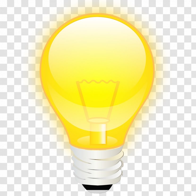 Light Bulb Cartoon - Lamp Fixture Transparent PNG