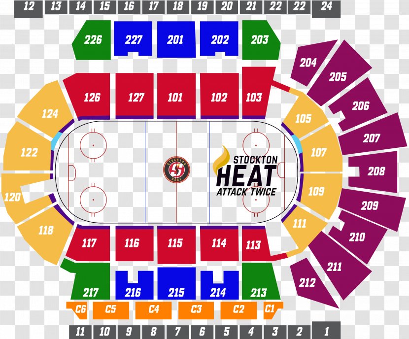 Stockton Arena Heat Hershey Bears Giant Center Ticket - Organization - Travelogue Transparent PNG