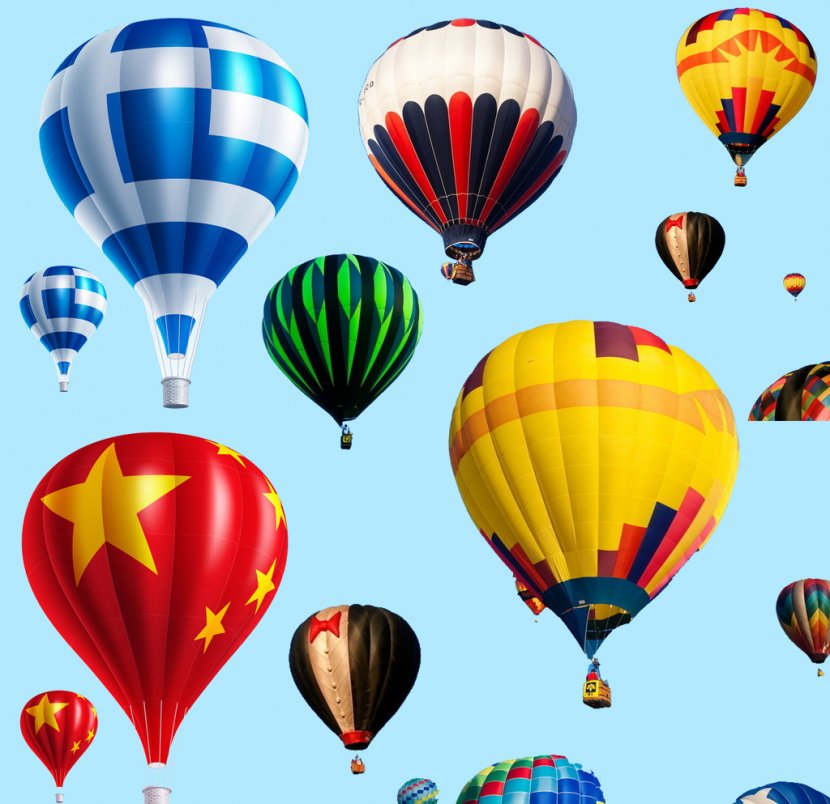 Hot Air Ballooning Flight Airplane - Red - Balloon Transparent PNG