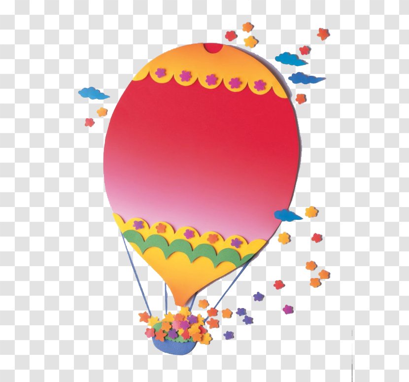 Papercutting Balloon U7d19u96d5 Aviation - Advertising - Pink Hot Air Transparent PNG