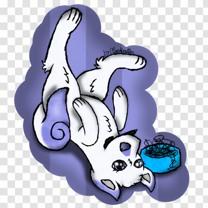Rabbit Easter Bunny Hare Clip Art - Purple Transparent PNG