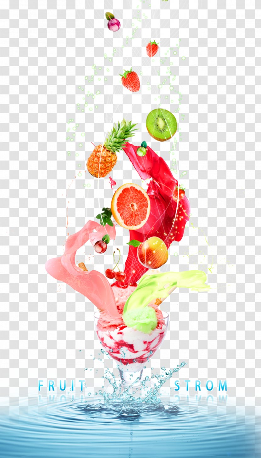 Ice Cream Juice Fruit Transparent PNG