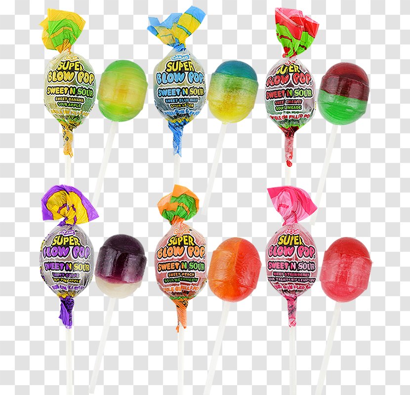 Lollipop Charms Blow Pops Chewing Gum Sweet And Sour - Warheads Transparent PNG