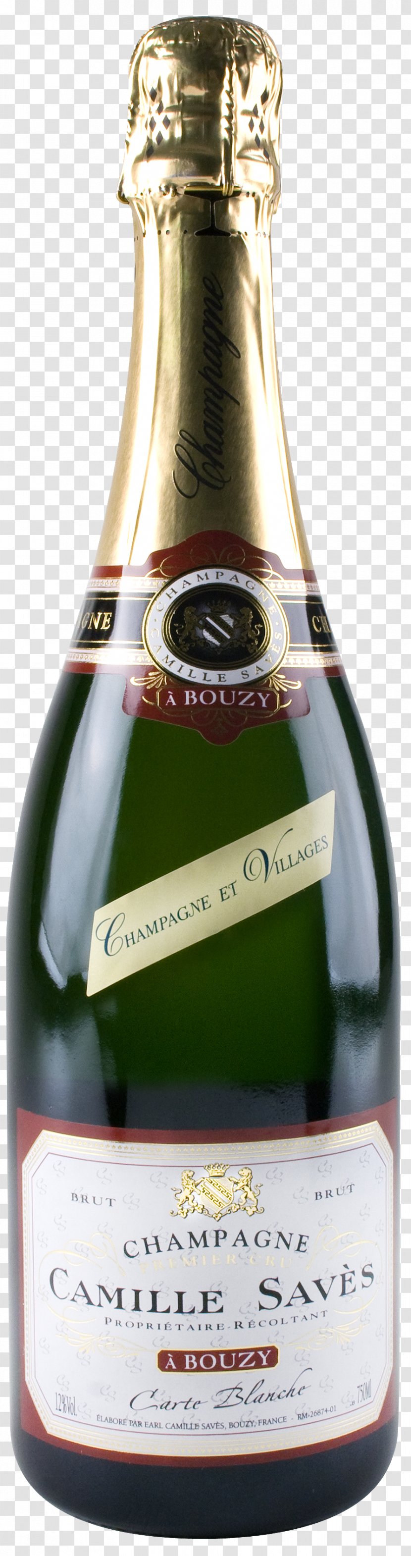 Camille Savès Brut Champagne Carte Blanche 1er Cru NV Wine Liqueur - Alcoholic Beverage Transparent PNG