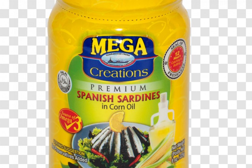 Spanish Cuisine Sardines As Food Bottle - Corn Oil Transparent PNG