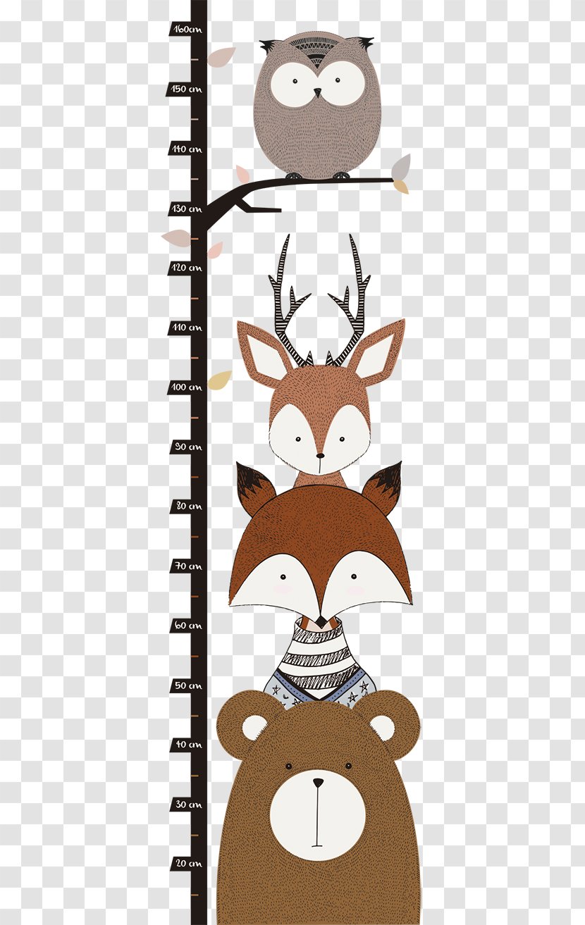 Wall Decal Sticker Woodland - Reindeer - Chart Transparent PNG