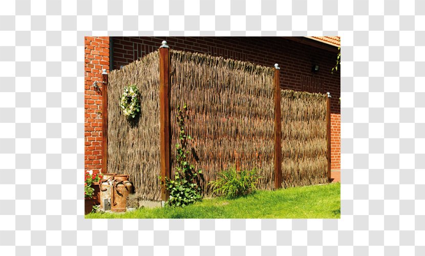 Picket Fence Backyard Proutěné Ploty Wood Stain - Grass Transparent PNG