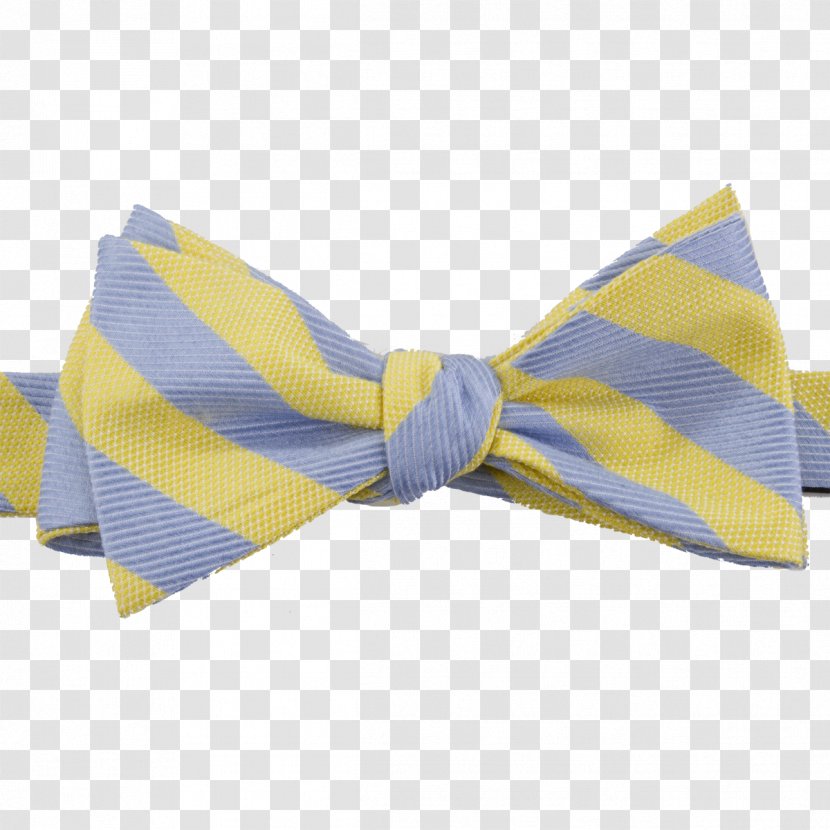 Bow Tie Necktie T-shirt Yellow Blue - Shirt Transparent PNG