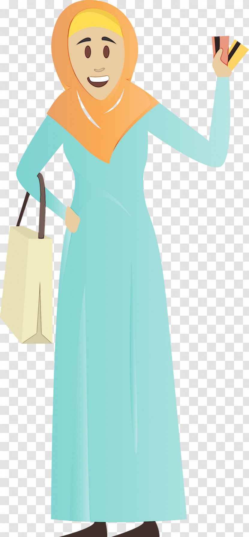 Clothing Dress Turquoise Aqua Teal Transparent PNG