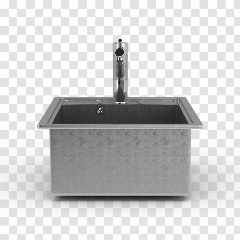 Kitchen Sink Gootsteen 3D Computer Graphics - Grey Transparent PNG