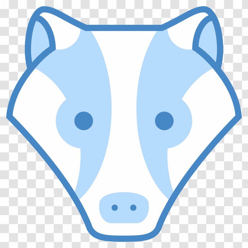 European Badger Download Clip Art - Blue Transparent PNG