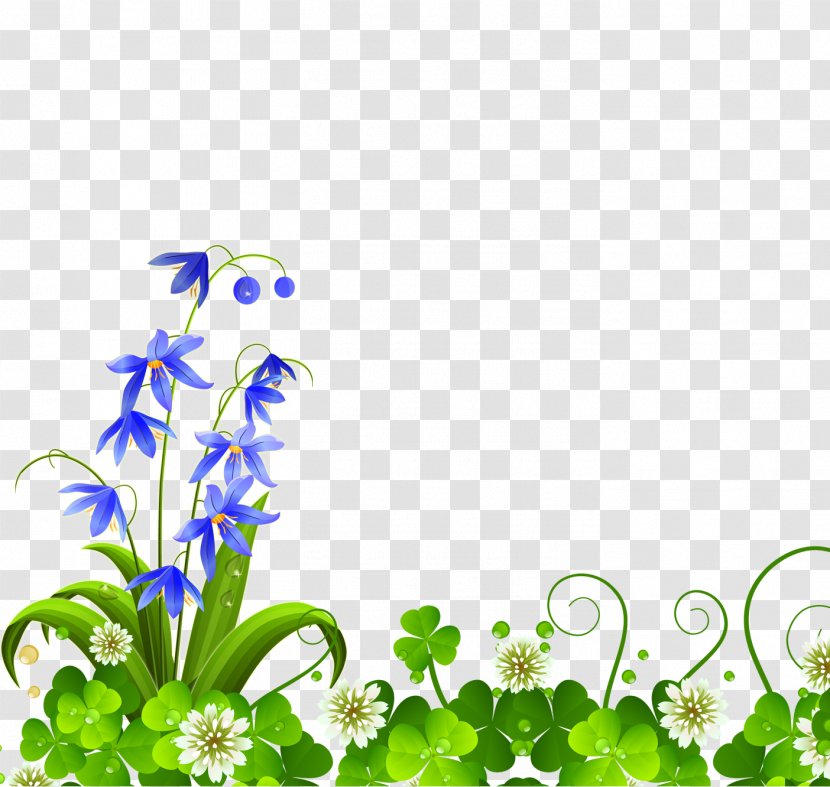 Euclidean Vector Flower Floral Design - Purple Clover Flowers Transparent PNG