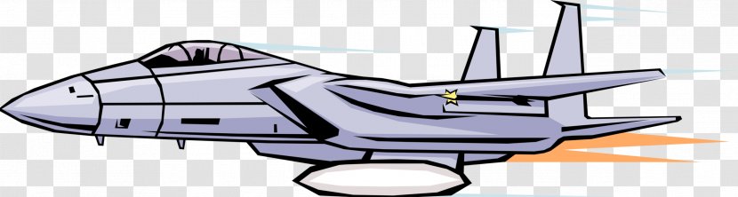 Aircraft Airplane Propeller Mode Of Transport Watercraft - Line Art - FIGHTER JET Transparent PNG