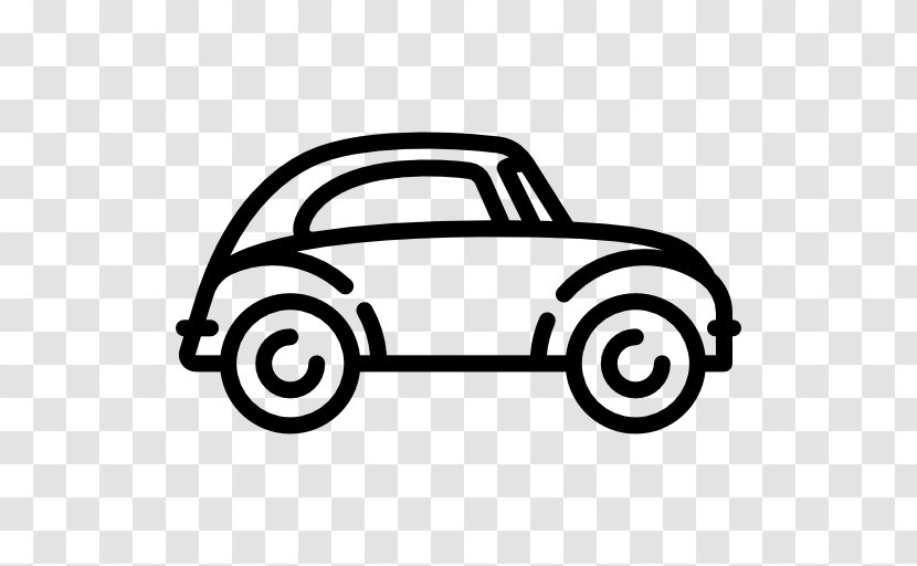 Mid-size Car Volkswagen Beetle Type 2 - Black And White - Wheels Vector Transparent PNG