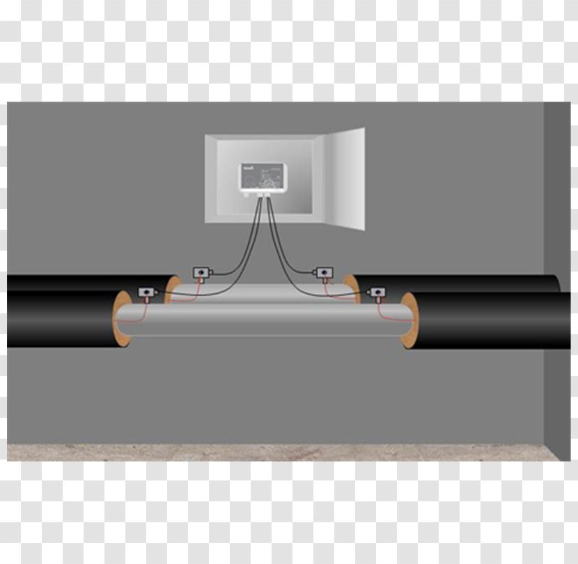 Insulated Pipe Thermal Insulation Leak Detection - Water Transparent PNG