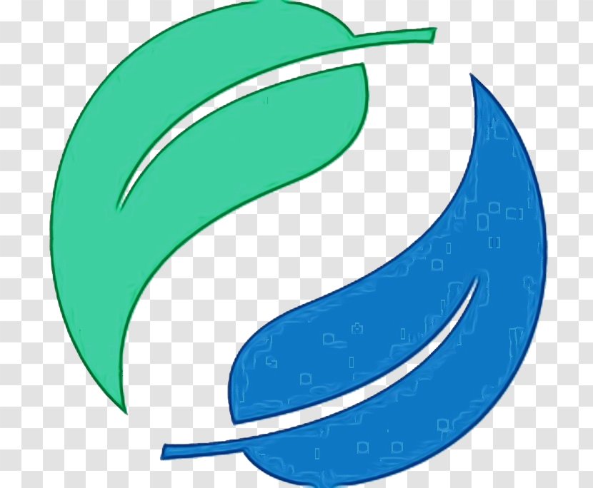 Circle Leaf - Symbol - Turquoise Transparent PNG