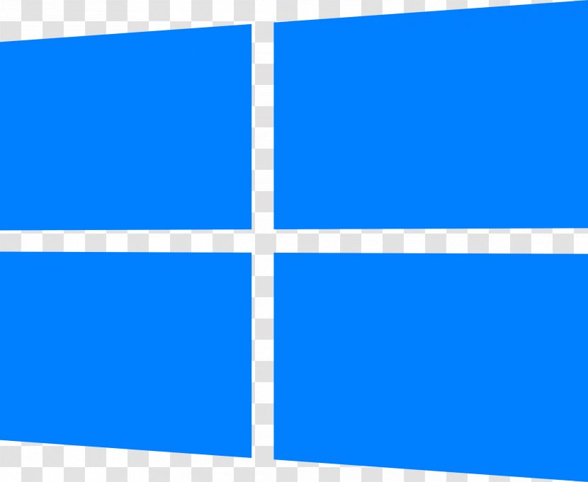 Electric Blue Cobalt Aqua Rectangle - Windows Logos Transparent PNG