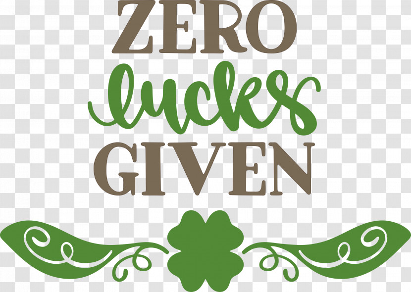 Zero Lucks Given Lucky Saint Patrick Transparent PNG
