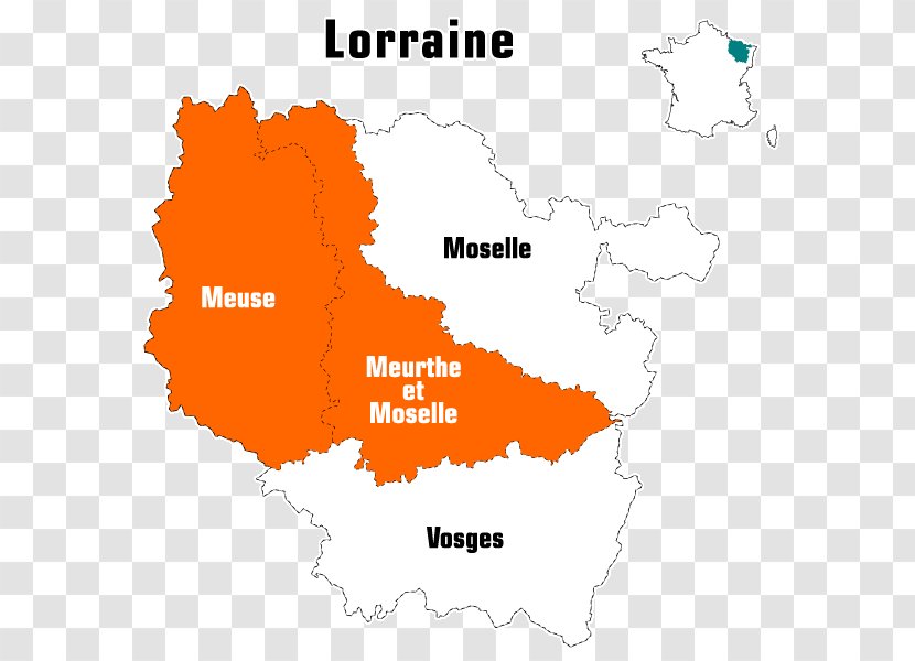 Meurthe Nancy Moselle Vosges Meuse - Map Transparent PNG