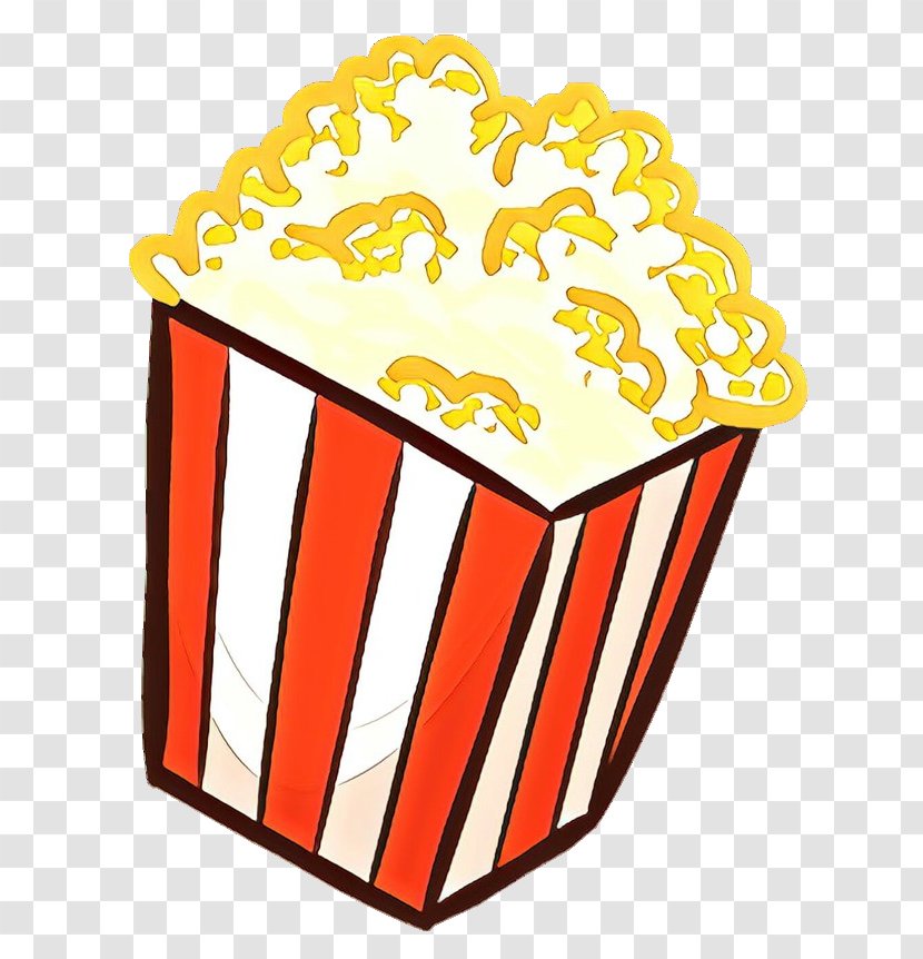 Clip Art Popcorn Yellow Product Line - Cup - Baking Transparent PNG