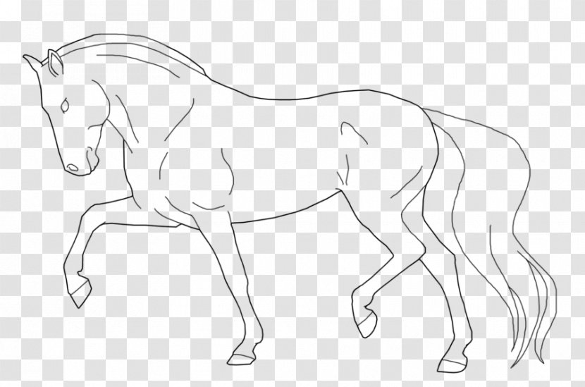 Line Art Stallion Drawing Mustang - Horse - Galloping Transparent PNG