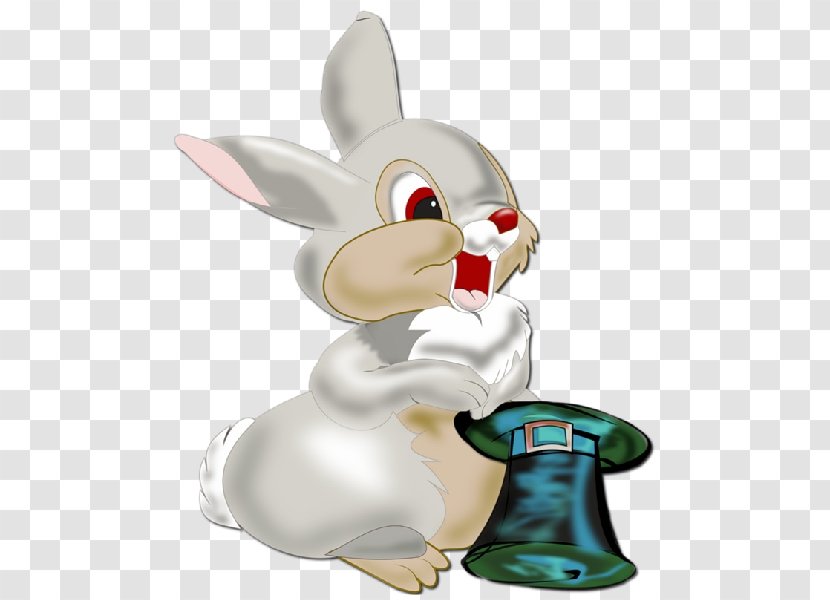 Thumper Easter Bunny Rabbit Clip Art - Animation - Yellow Background Transparent PNG