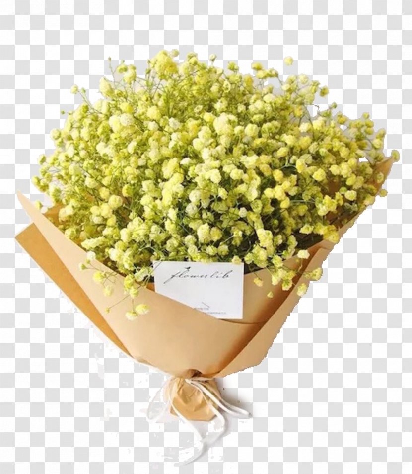 Miniature Bouquet Of Yellow Stars - White - Blue Transparent PNG