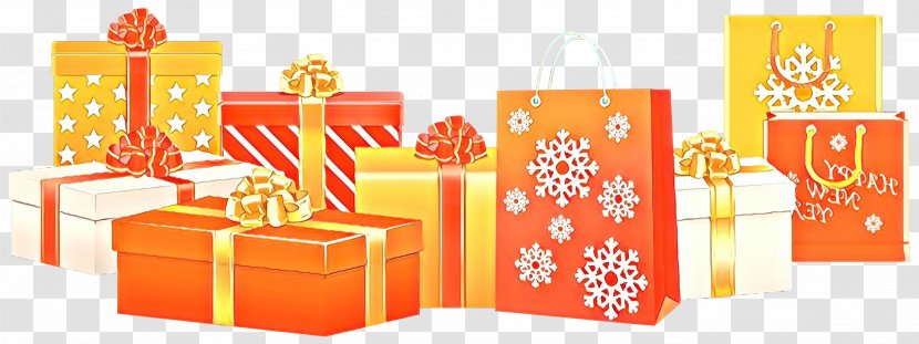 Orange - Present - Gift Wrapping Transparent PNG