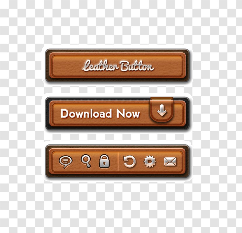 Button Download Icon - User Interface - Retro Buttons Page Transparent PNG