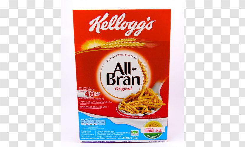 Breakfast Cereal Kellogg's All-Bran Complete Wheat Flakes Muesli - Junk Food - Recipe Transparent PNG