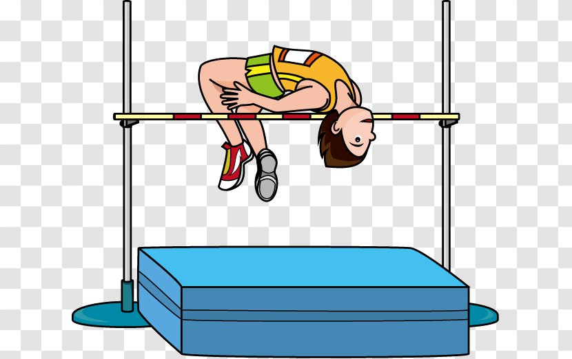 High Jump Track & Field Jumping Clip Art - Long - Stove Cartoon Transparent PNG